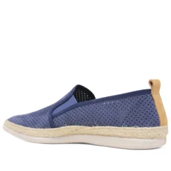 Alpargatas Lobo para hombre azules marino perforadas
