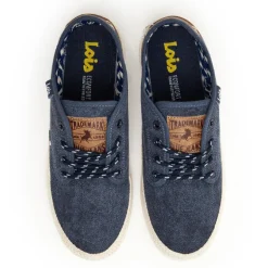 Alpargatas Lois yute textil con cordones marino denim