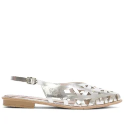 BAILARINA PLANA PLATA RINA PORRONET