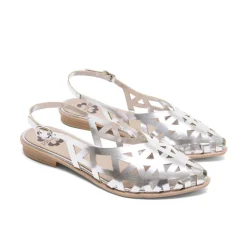 BAILARINA PLANA PLATA RINA PORRONET