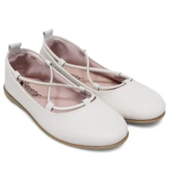 Bailarinas blancas con cordón