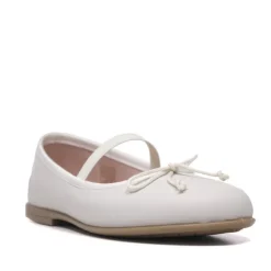 Bailarinas color blancas con lazo tipo mercedita