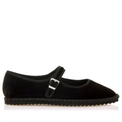 Bailarinas Mustang flo de terciopelo negro