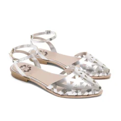 BAILARINAS PLANAS PLATA RENATA PORRONET