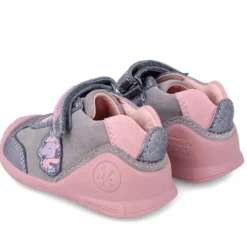 Biomecanics para niña grises con unicornio