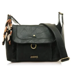 Bolso Mustang cinda negro con cierre de solapa de click