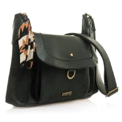 Bolso Mustang cinda negro con cierre de solapa de click