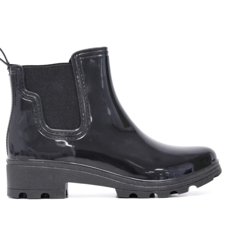 Botas agua Owel de caña baja negras