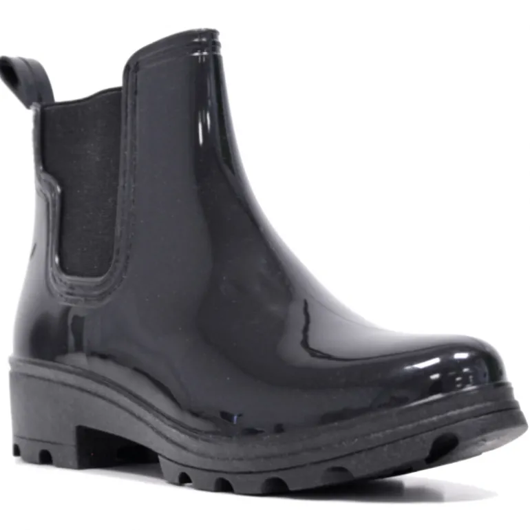 Botas agua Owel de caña baja negras