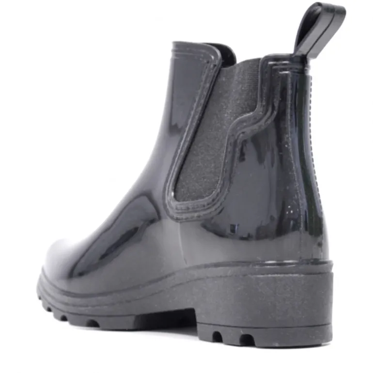 Botas agua Owel de caña baja negras
