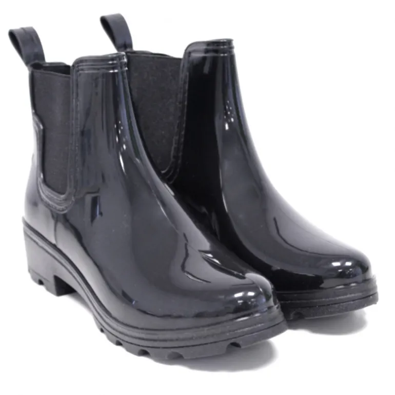 Botas agua Owel de caña baja negras