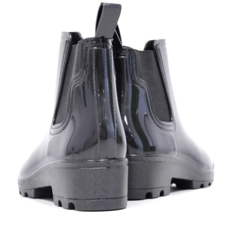 Botas agua Owel de caña baja negras