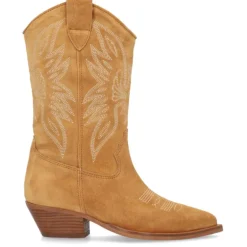 Botas Alpe western marrones de piel