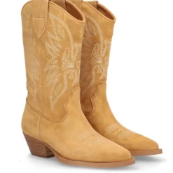 Botas Alpe western marrones de piel