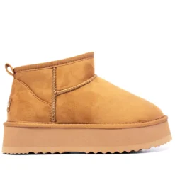 Botas australianas bajas color marrón anaranjado con pelo interior