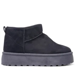Botas australianas Cozy Platform negros