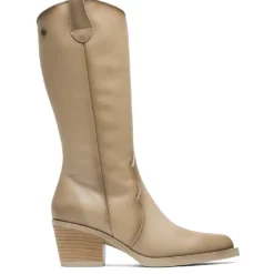 BOTAS COWBOY DE PIEL CAMEL CON CREMALLERA HELGA PORRONET