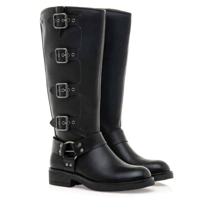BOTAS DE MUJER MUSTANG BRUNA NEGRO 59838 58228