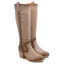 BOTAS DE PIEL ARENA CON CREMALLERA JIMAE PORRONET