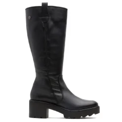 BOTAS DE PIEL CON CREMALLERA NEGRA MAYRA PORRONET