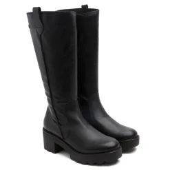 BOTAS DE PIEL CON CREMALLERA NEGRA MAYRA PORRONET