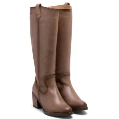 BOTAS DE PIEL TAUPE CON CREMALLERA JEMMA PORRONET