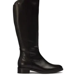 Botas planas Wonders rocío negras
