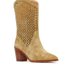 Botas tacón Alpe alina de color tabaco