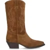 Botas tacón Alpe western cuero bordadas