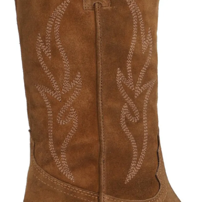 Botas tacón Alpe western cuero bordadas