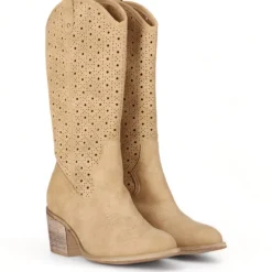 Botas tacón Chika 10 piel vegana de tacón medio