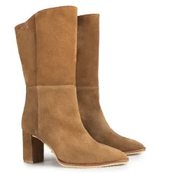 Botas tacón Popa Agatha cuero serraje