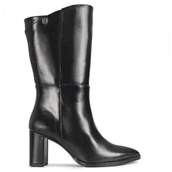 Botas tacón Popa Agatha negras de piel