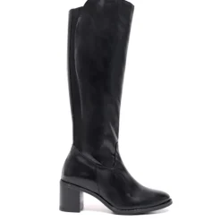 Botas tacón Redlove seraphina negras con elástico posterior