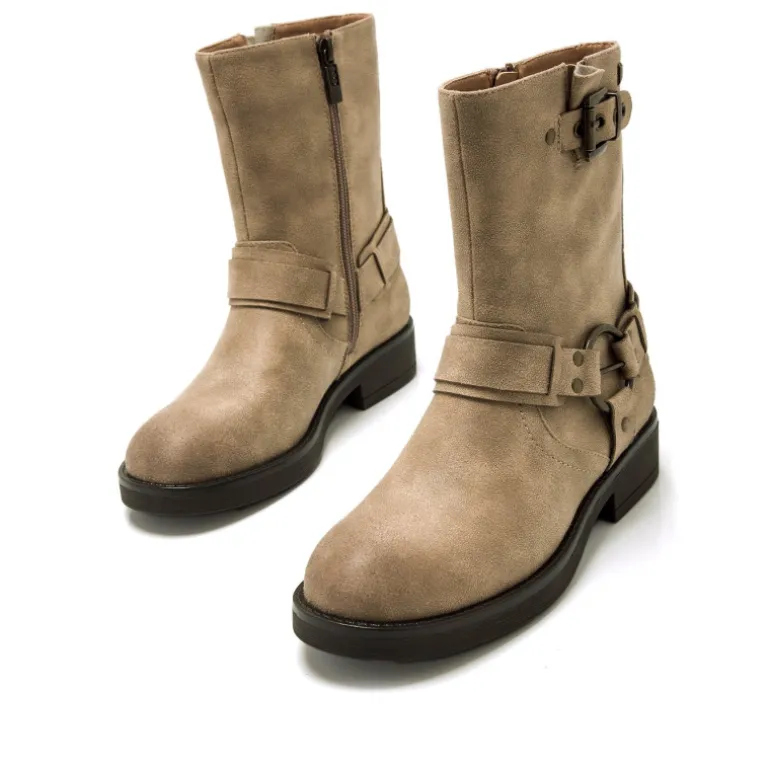 BOTINES DE MUJER MUSTANG BRUNA BEIGE 59833 59619