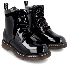 Botines Garvalin negras con charol para niña