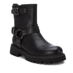 Botines planos Xti 142936 estilo biker con hebillas