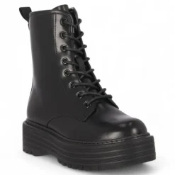 Botines plataforma Chika 10 Orlando estilo militar con cordones y cremallera