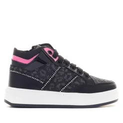 Botines QUETS! con animal print y detalles rosas