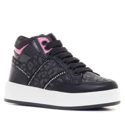 Botines QUETS! con animal print y detalles rosas