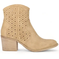 Botines tacón Chika 10 piel vegana de tacón medio