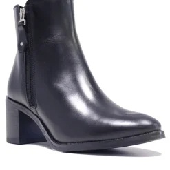 Botines tacón Redlove taylor negras de piel con cremallera