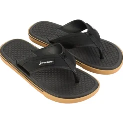 CHANCLAS DE HOMBRE RIDER SPIN THONG AD BEIGE/BLACK/BLACK