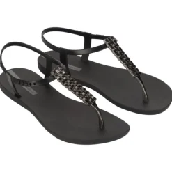 CHANCLAS DE MUJER IPANEMA CLASS MODERN CRAFT SANDAL FEM BLACK/SILVER