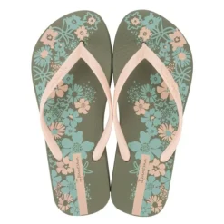 CHANCLAS DE MUJER IPANEMA CLASSICA HAPPY XII FEM GREEN/BEIGE