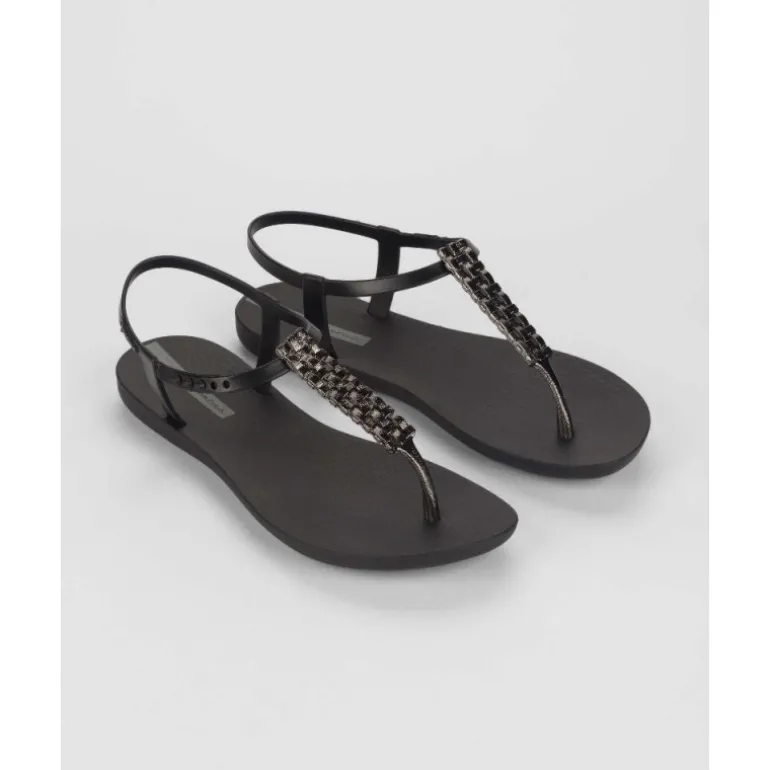 CHANCLAS DE MUJER IPANEMA CLASS MODERN CRAFT SANDAL FEM BLACK/SILVER