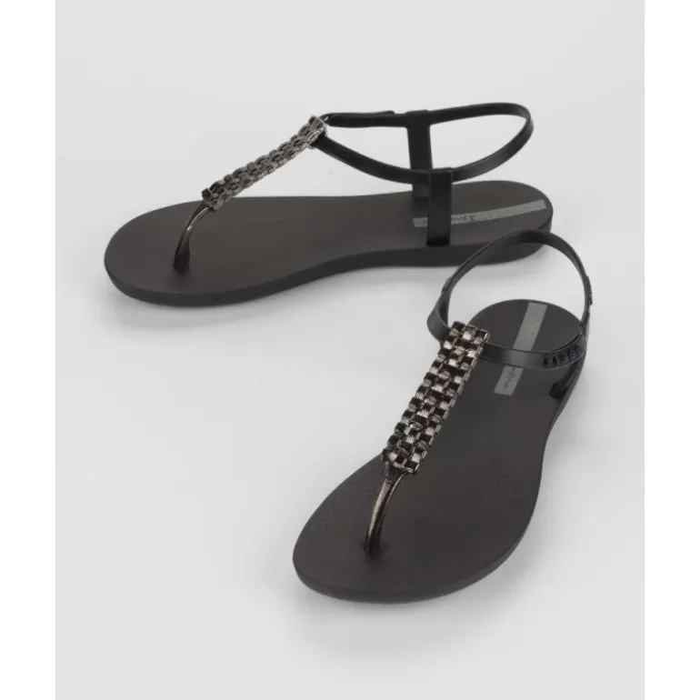 CHANCLAS DE MUJER IPANEMA CLASS MODERN CRAFT SANDAL FEM BLACK/SILVER