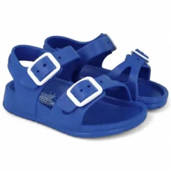 chanclas Garvalin 252850 azules con hebilla ajustable y cierre con botón