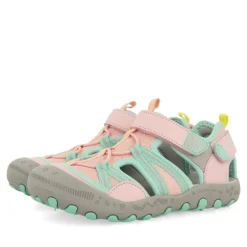 Chanclas Gioseppo con doble velcro color menta charteves