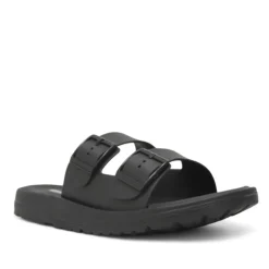 Chanclas Nicoboco lamber negras con doble hebilla
